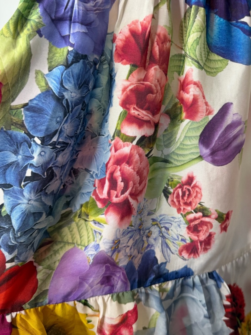 Alice + Olivia Claire Floral Mini Dress Puff Sleeve Shift Size Small NWOT - Picture 8 of 16